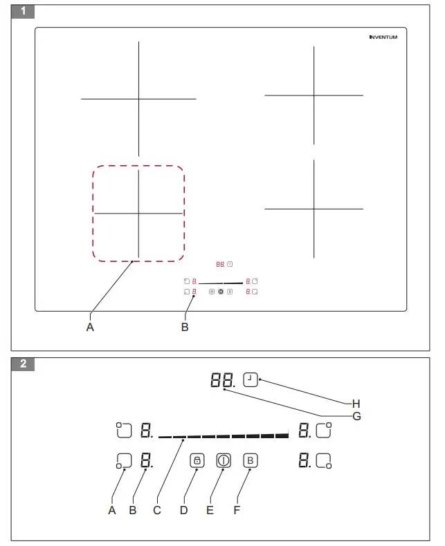INVENTUM IKI7028 IKI7028MAT Induction Hob - Figure 1