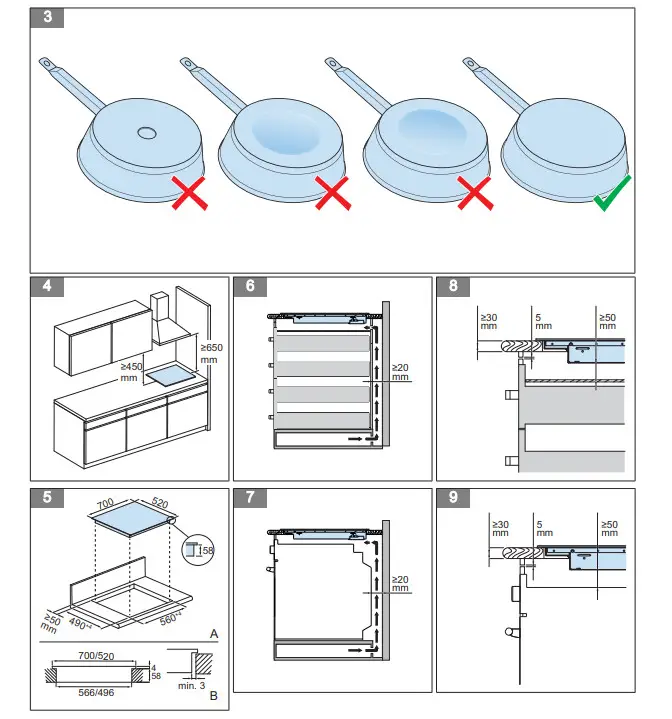 INVENTUM IKI7028 IKI7028MAT Induction Hob - Figure 2