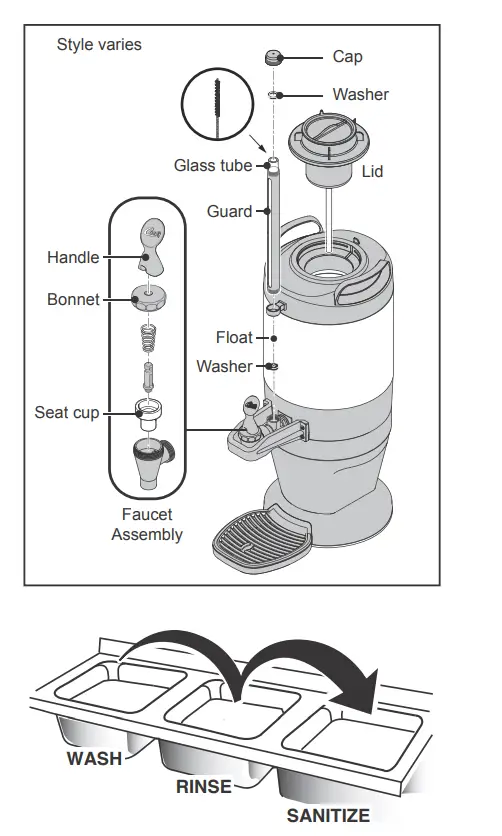 Curtis TLXG1501S000 1 and 1.5 Gallon Thermal Servers fig 2