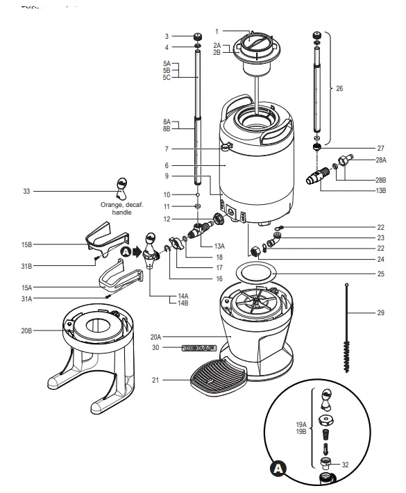 Curtis TLXG1501S000 1 and 1.5 Gallon Thermal Servers fig 5