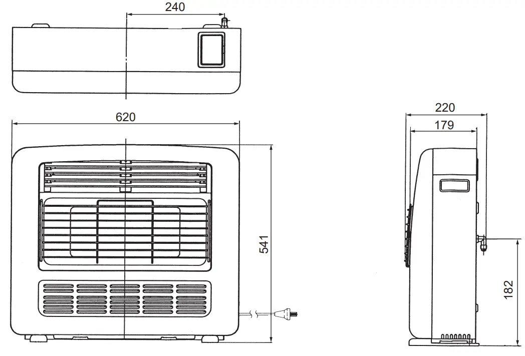 Rinnai REH-252UCH2 Portable Radiant Convection Gas Space Heater - fig 15