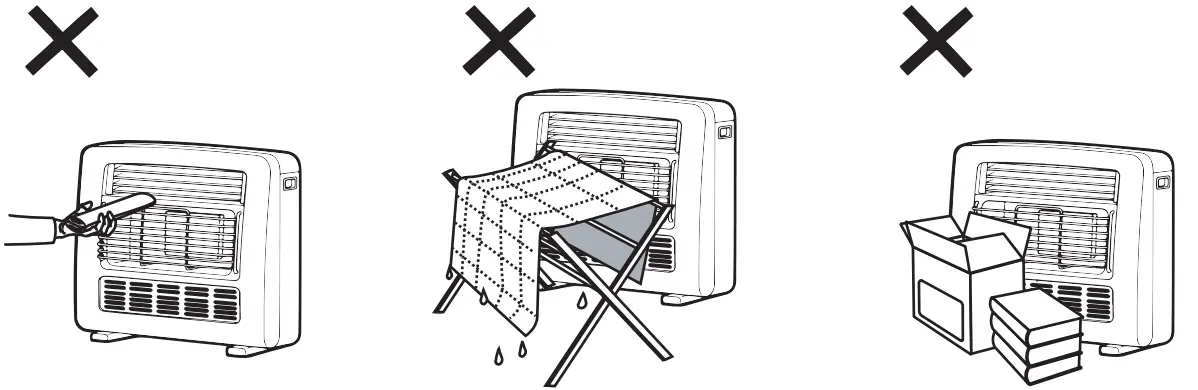 Rinnai REH-252UCH2 Portable Radiant Convection Gas Space Heater - fig 2