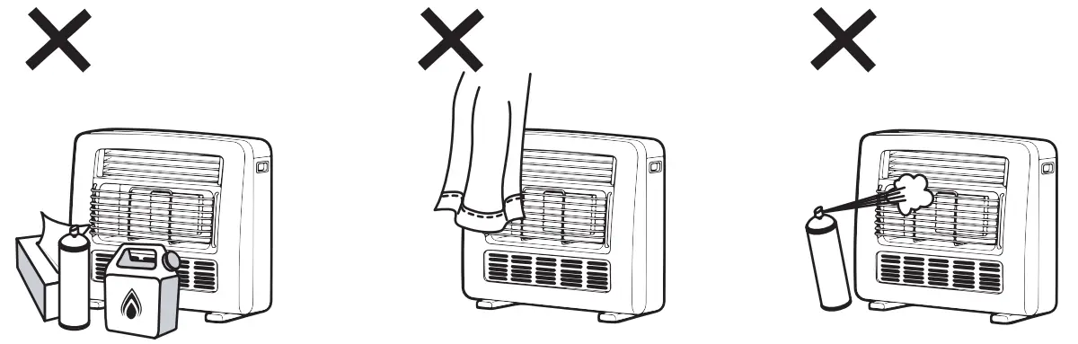 Rinnai REH-252UCH2 Portable Radiant Convection Gas Space Heater - fig 3