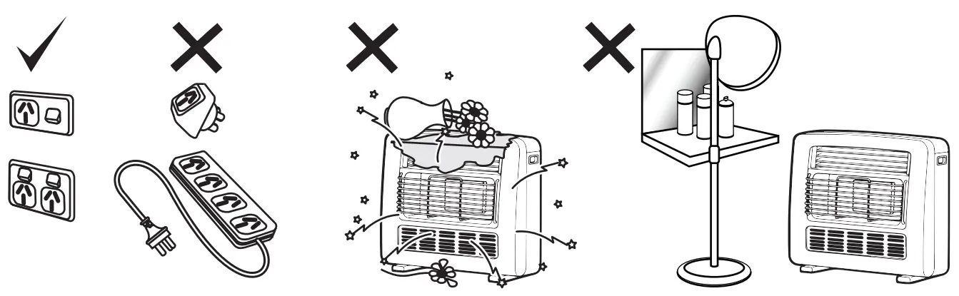 Rinnai REH-252UCH2 Portable Radiant Convection Gas Space Heater - fig 4