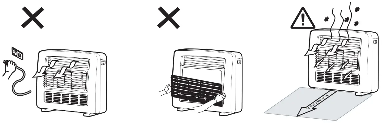 Rinnai REH-252UCH2 Portable Radiant Convection Gas Space Heater - fig 5