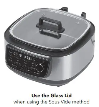 PowerXL Grill Air Fryer Combo Plus Owner’s Manual - Use the Glass Lid