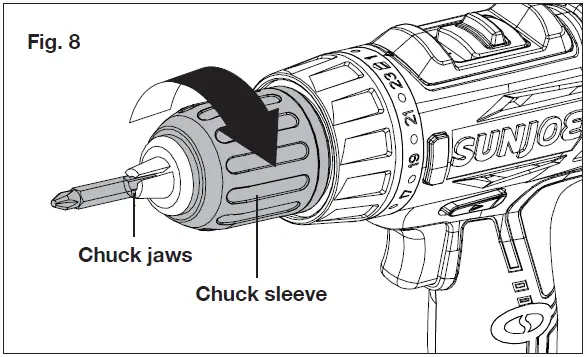 SUNJOE-24V-DD-CT-Cordless-Drill-Driver-fig-12