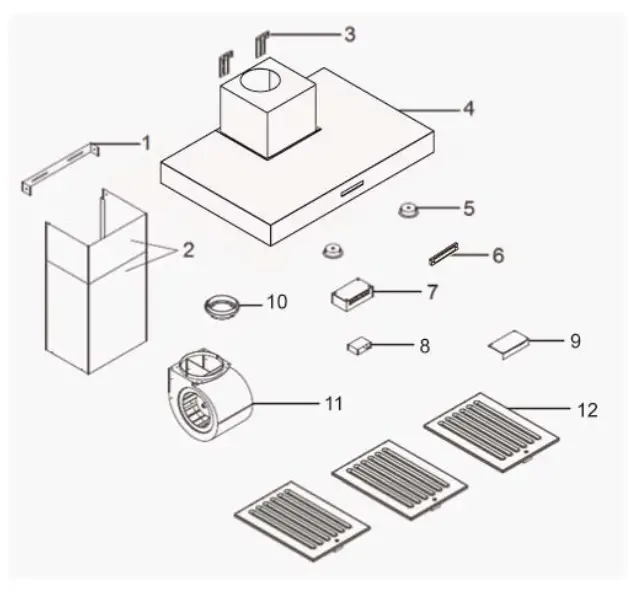 WINDSTER WS 28TB30SS 36 Inch Stainless Steel Wall Hood-fig3