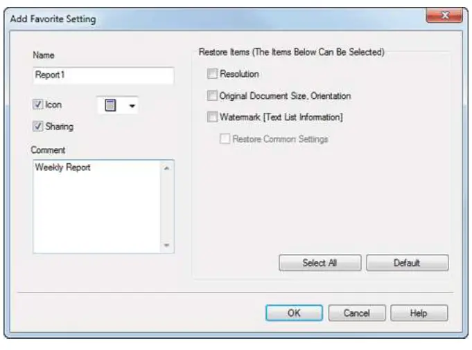 LOFFLER Konica Minolta PC Print Driver Settings - Favorite Setting