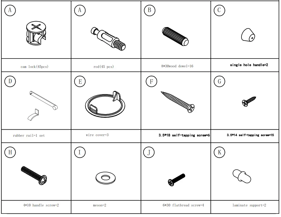 JASIWAY J-B2121D-BR 78.7 in. Brown TV Stand with Cable Management - fIG 1