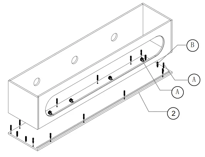 JASIWAY J-B2121D-BR 78.7 in. Brown TV Stand with Cable Management - fIG 5