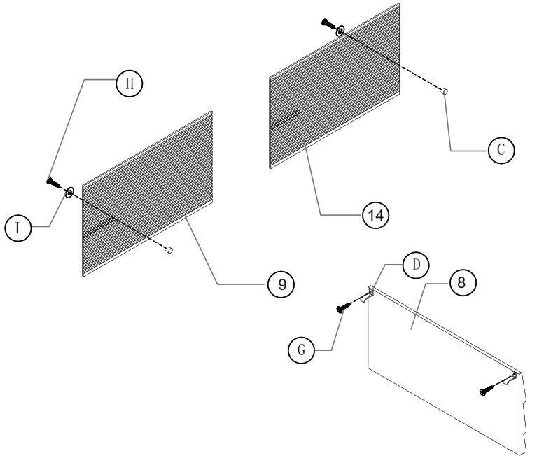 JASIWAY J-B2121D-BR 78.7 in. Brown TV Stand with Cable Management - fIG 8