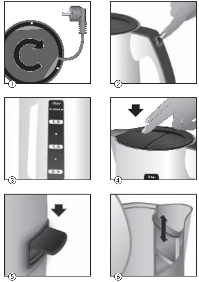 Melitta Enjoy Aqua Cordless Kettle - fig