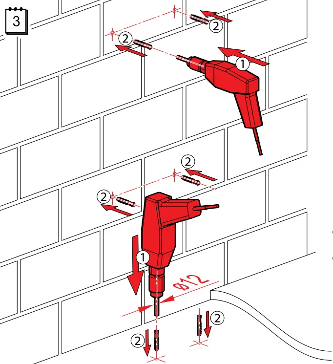 Alca PLAST A106 Handle Mounting Frame - Fig 2