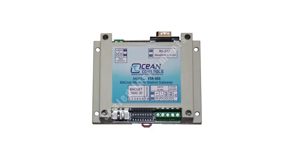 Weather Shop Oc-kta302 Bacnet Ms-tp Weather Station Gateway Owner's Manual