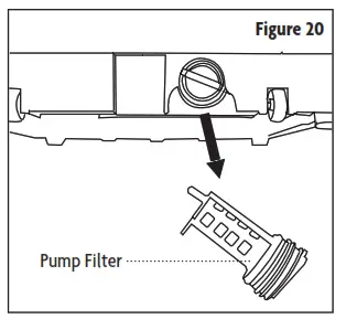 Magic Chef MCSTCW09W2 0 9 Cu Ft Compact Portable Top Load Washer - PUMP FILTER