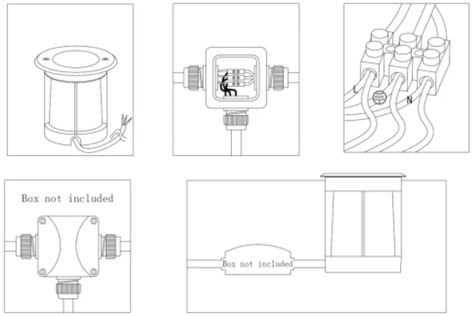 V-TAC VT-7681 12W LED COB Underground Light - Fig 1