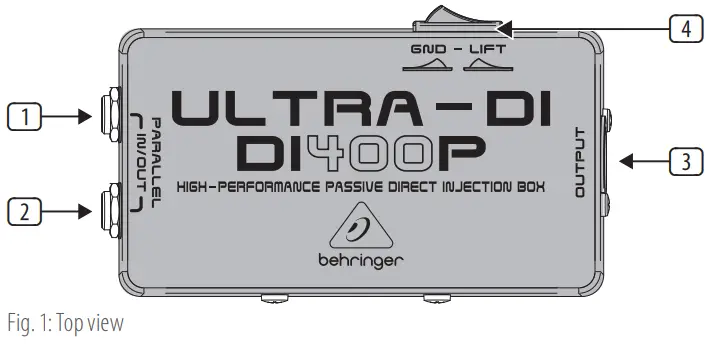 behringer ULTRA-DI DI400P -