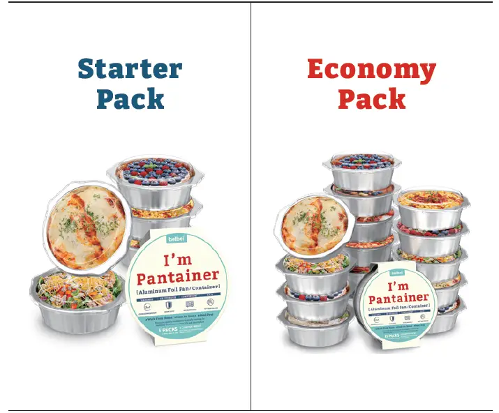 elbei I’M PANTAINER 8 Inches-Sturdy-Foil-Pans-with-Snap-On-Lids-fig- (2)