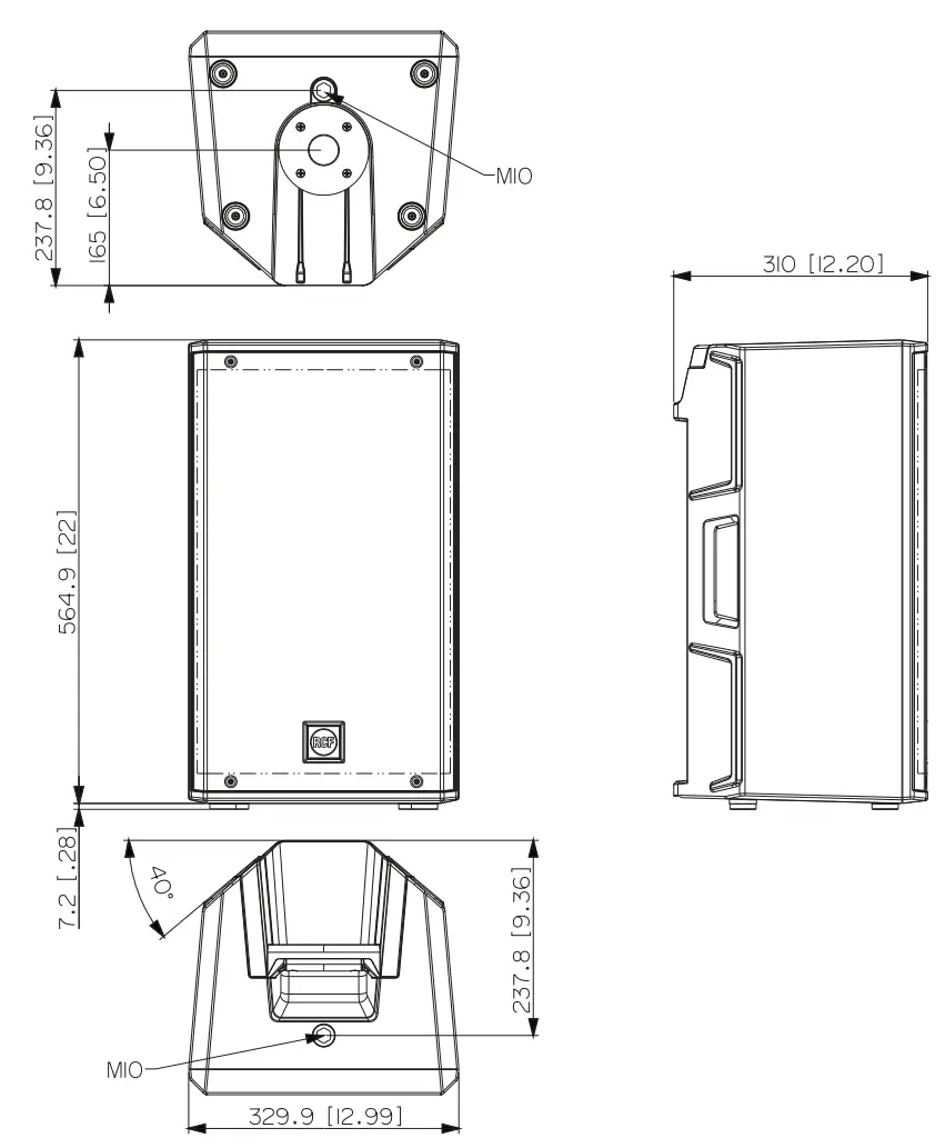 RCF COMPACT A 10 Professional Speakers fig 6
