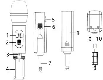 BLAUPUNKT-WM60UDB-Dual-Wireless-Microphone-fig-1