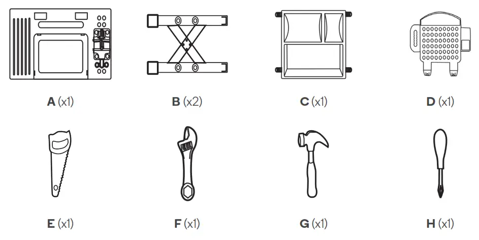 kogan NBTOLBCPSTA Kids Tool Bench Station Playset - 2