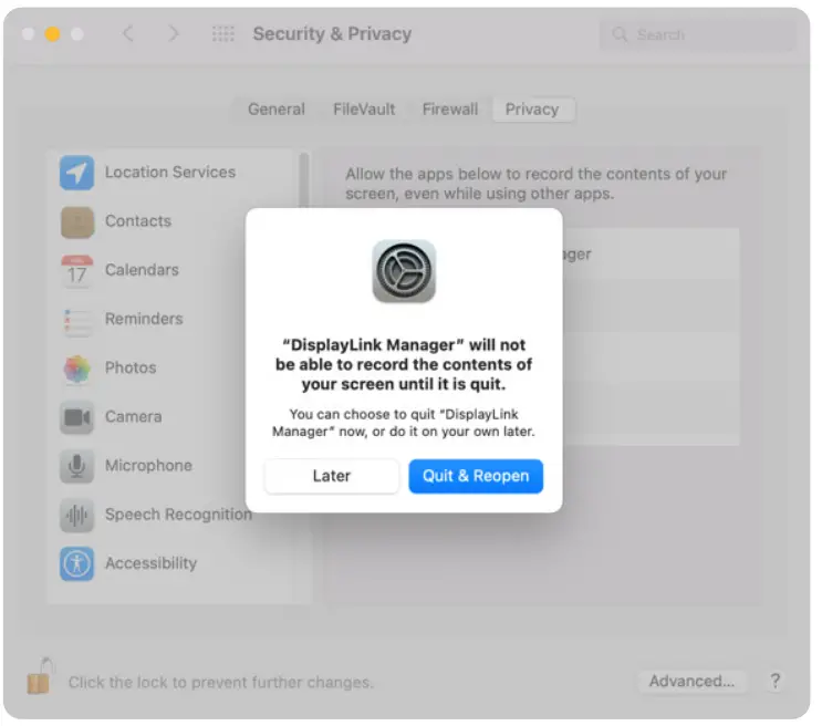 ALOGIC DisplayLink Drivers on MacOS Version 12 fig 5