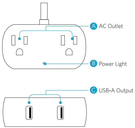 ANKER A9123 PowerExtend USB 2 mini -