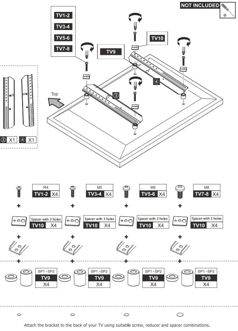 DQ 17-1202 Wall-Support Mobile TV Stand - Fig 8