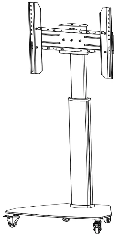 DQ 17-1202 Wall-Support Mobile TV Stand