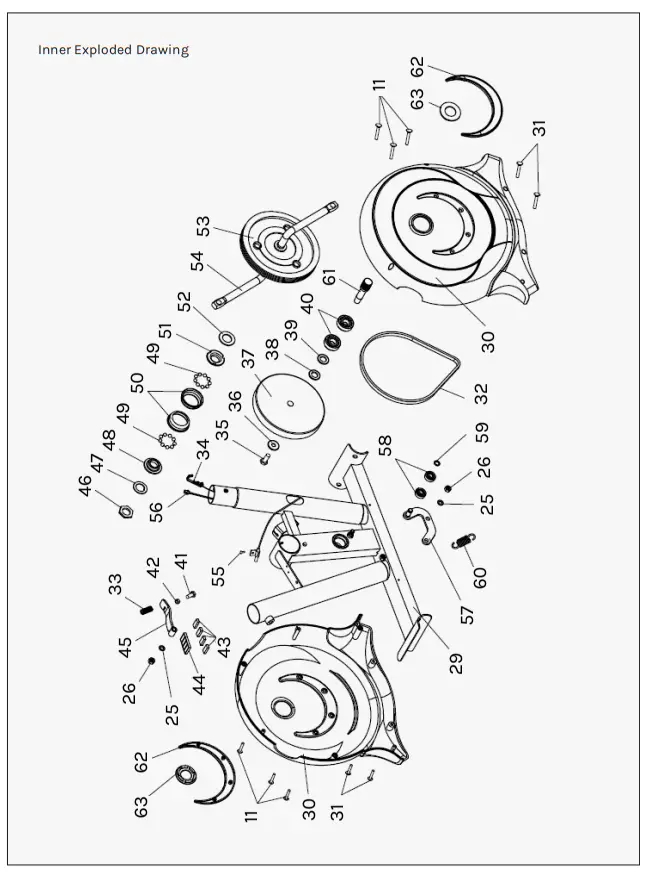 LSG ERG-200 Exercise Bike - Digaram 1
