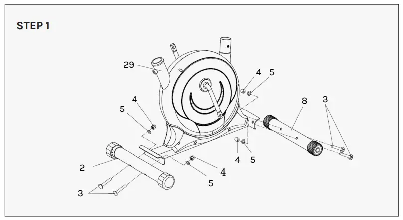 LSG ERG-200 Exercise Bike - Digaram 2