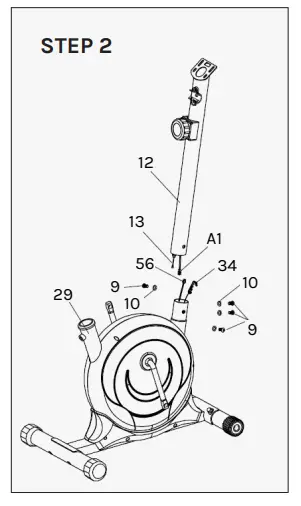 LSG ERG-200 Exercise Bike - Digaram 3