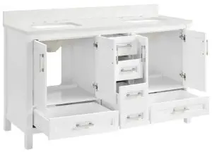 allen roth 60-in Vanity with Top 1541VA-60-201-925