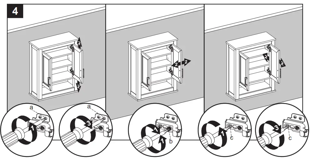 allen roth 1541WC-24-242 Crest Hill 24-in W x 30-in H x 10-in D Light Gray Bathroom - 7