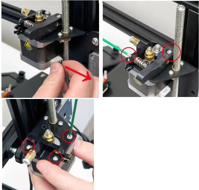 REMOVE THE ORIGINAL EXTRUDER