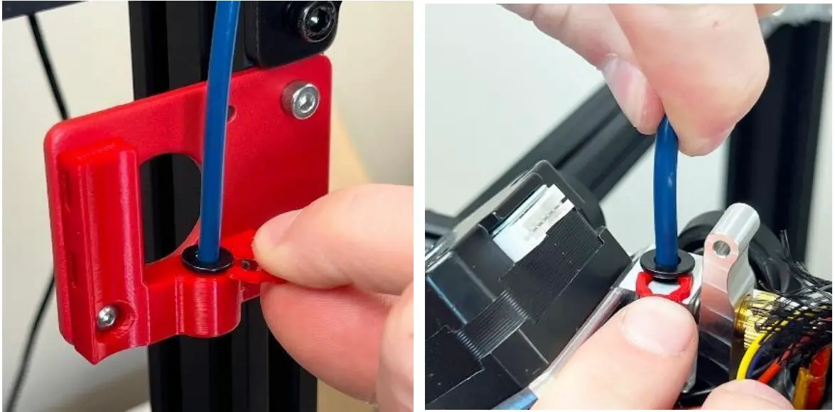 INSTALL THE FILAMENT GUIDE TUBE