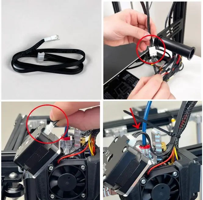 INSTALL THE EXTENSION CABLE