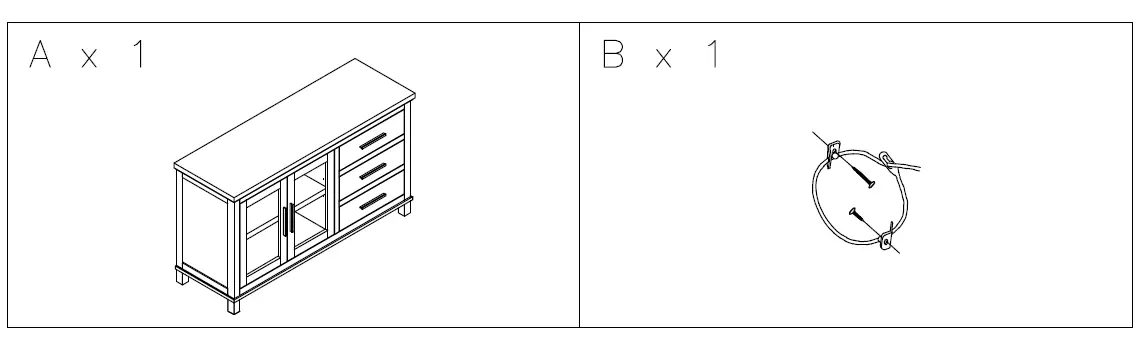 ASHLEY D74760 WI - Aleeda Dining Server 1
