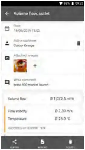 testo 417 Digital Vane Anemometer - FIGURE 12