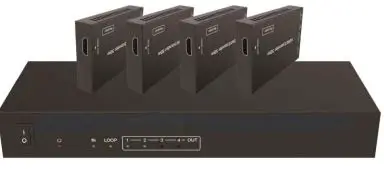 SIMPLIFIED MFG SP14CAT50 18Gbps HDMI 1×4 50m Splitter Over Category Cable-FIG12