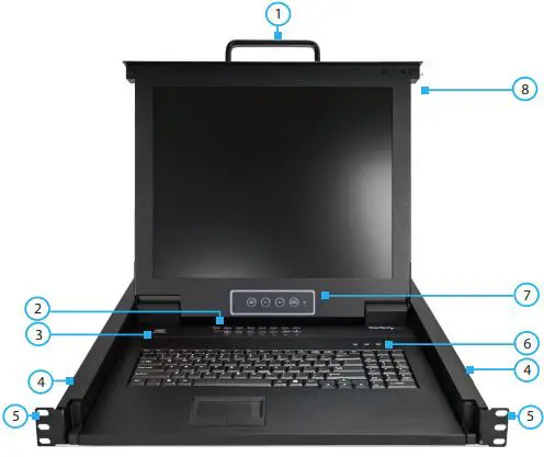 StarTech RKCONS1716K 16-Port VGA Rackmount LCD Console-FIG2