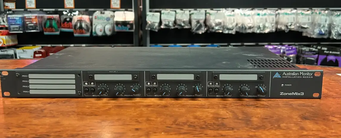 Australian Monitor Zonemix4 4 Zone Mixer And Paging System User Manual