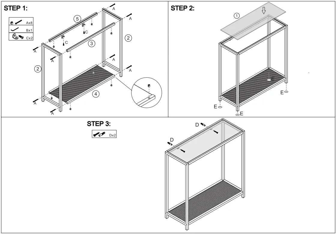 Kmart 43153923 Fraser Rattan Hall Table - STEP