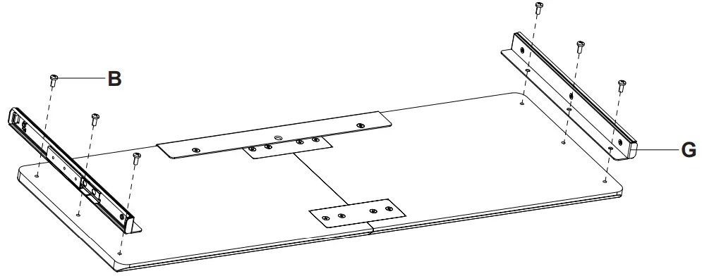 VIVO MOUNT KB05ES A Light Wood Clamp-on Small Keyboard Tray - STEP3