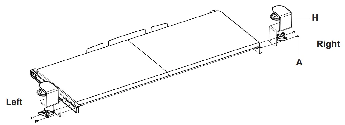 VIVO MOUNT KB05ES A Light Wood Clamp-on Small Keyboard Tray - STEP4