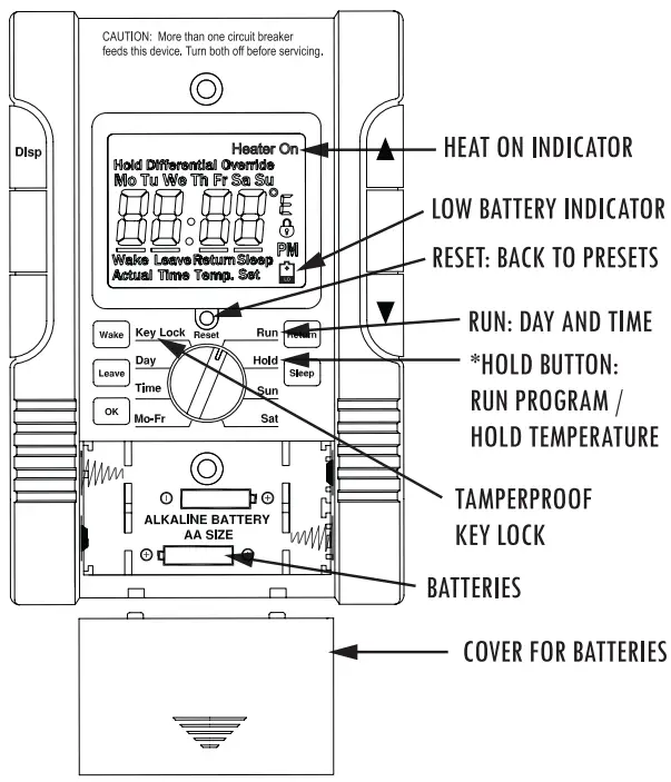 King Electrical TSTAT H30 Two Circuit Programmable Thermostat - Overview