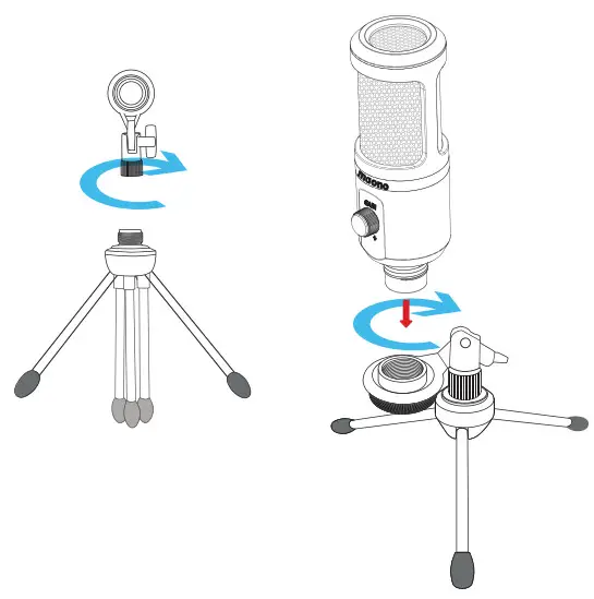 maono AU-PM461TR Portable USB Microphone Kit - FIGURE 3