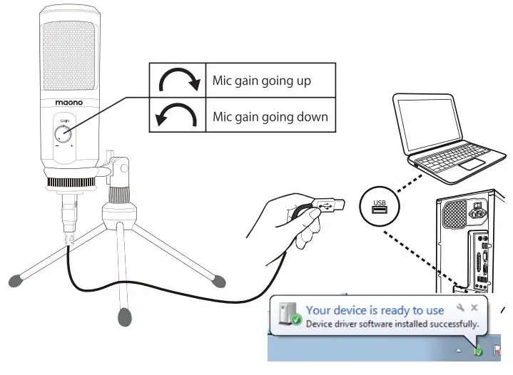 maono AU-PM461TR Portable USB Microphone Kit - FIGURE 6