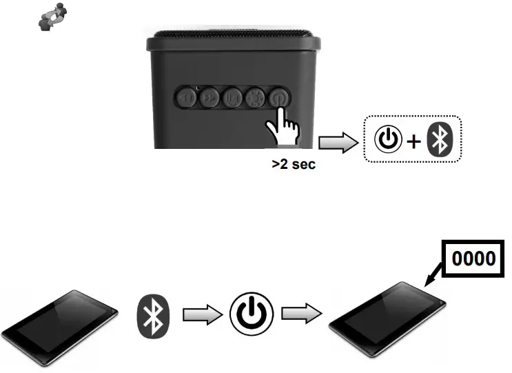 MAXXTER ACT-SPK-BT-LED1 Portable Bluetooth Speaker with LED Light Effect - figure 2
